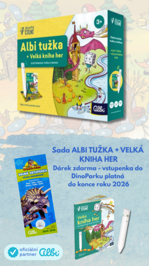 Sada Albi tužka + Velká kniha her + dárek