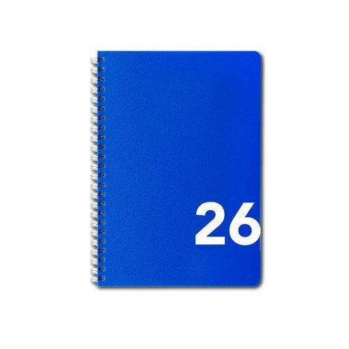 Diář 2026 týdenní A5 sloupcový, modrý