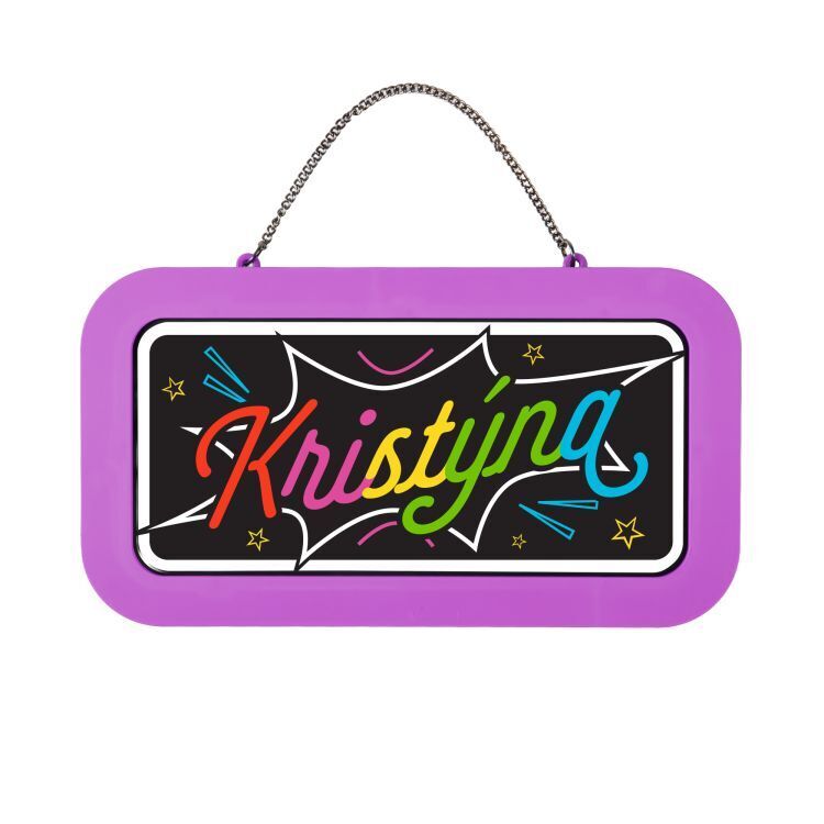 Neonová cedulka se jménem - Kristýna