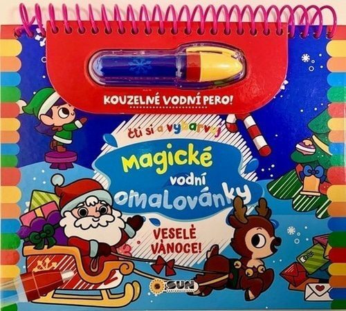 Magické vodní omalovánky Veselé Vánoce!