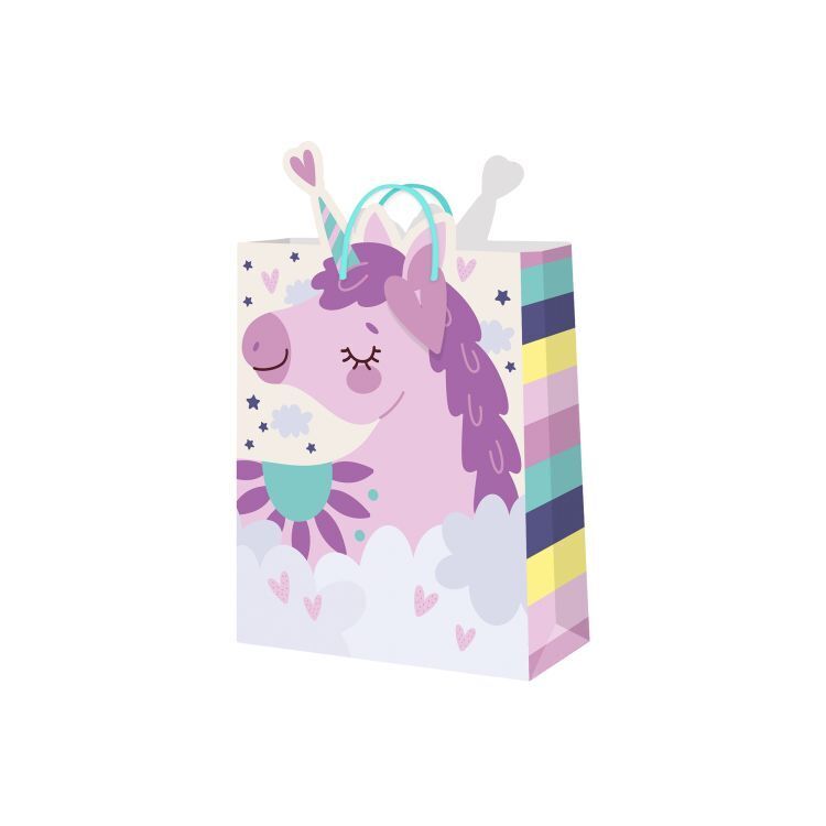 Dárková taška malá - Jednorožec (17,8 × 9,8 × 22,9 cm)