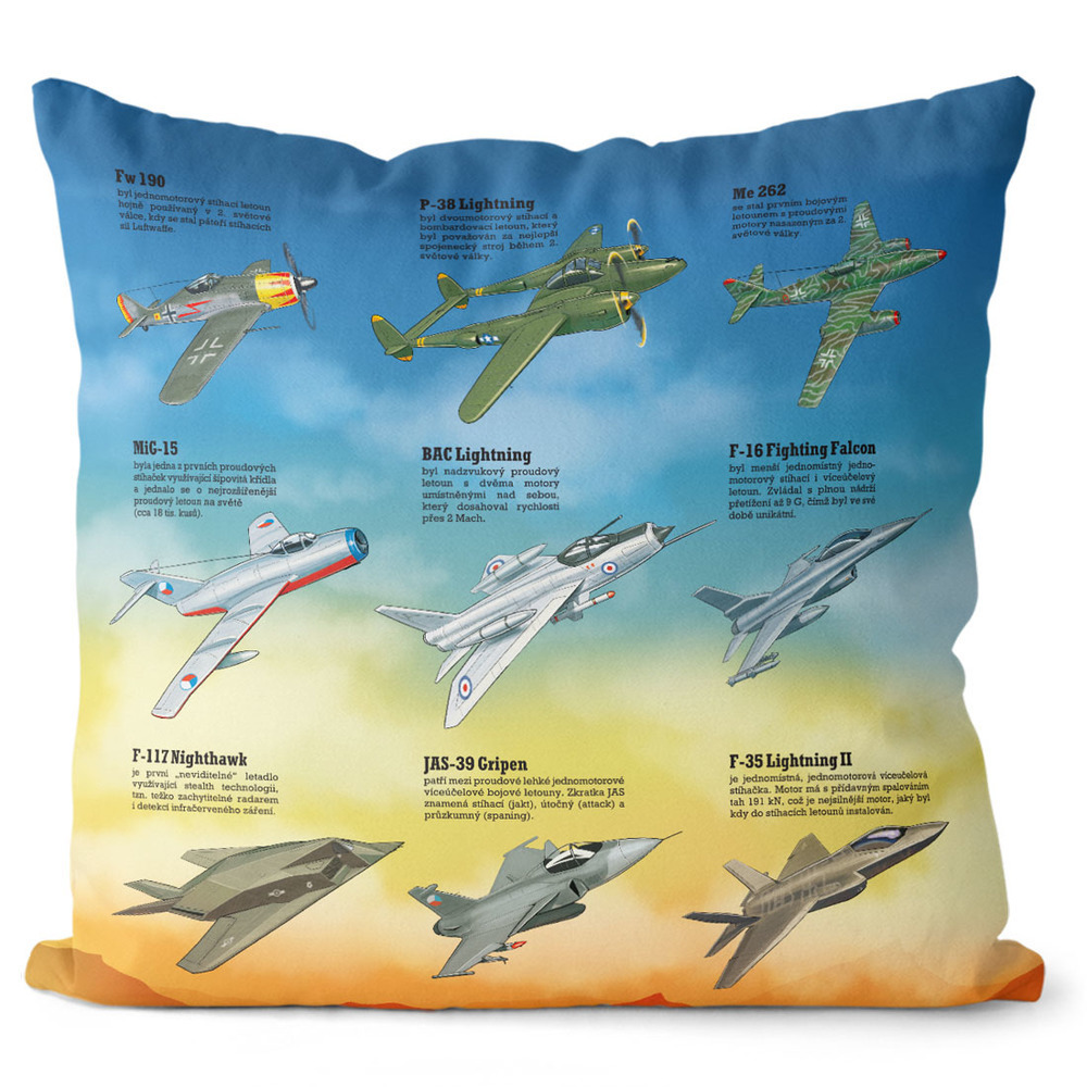 Polštář Stíhačky