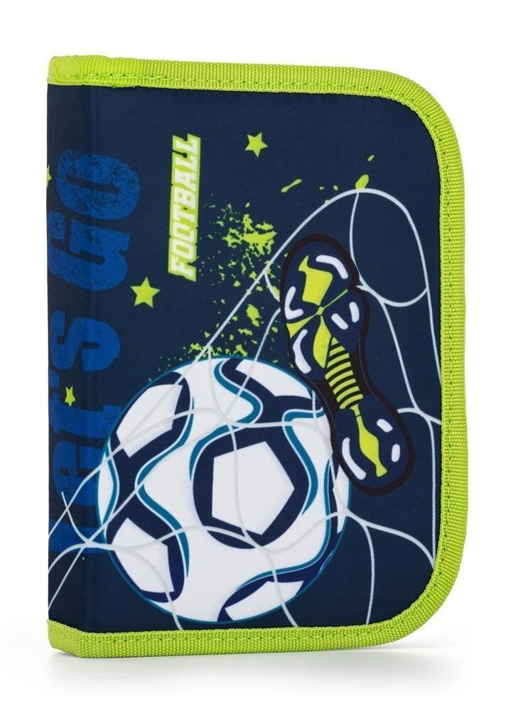 Penál 1 patrový, 2 chlopně, prázdný - Fotbal