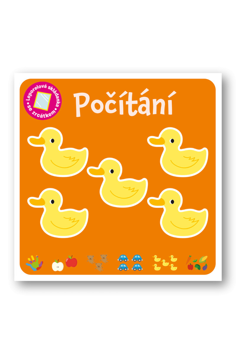 Počítání - Leporelová skládanka se zrcátkem