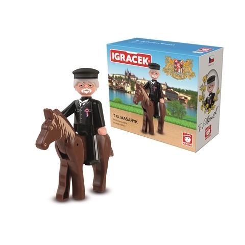 efko Igráček Tomáš G. Masaryk - figurka s koněm