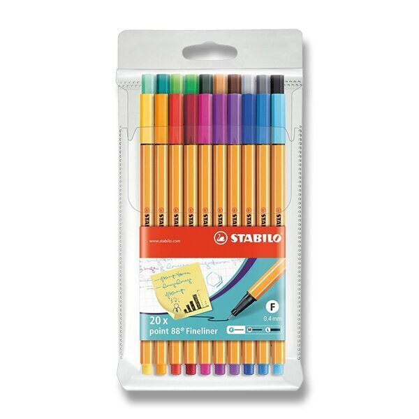 Popisovač STABILO point liner 88 sada 20 ks