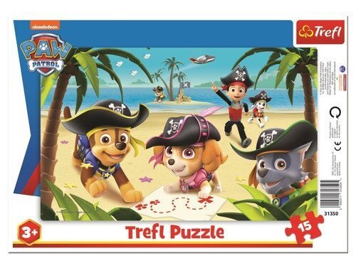 Trefl Puzzle Tlapková patrola - Pirátská výprava / 15 dílků