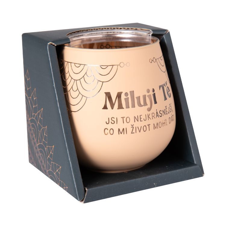 Zrcadlový svícen - Miluji Tě