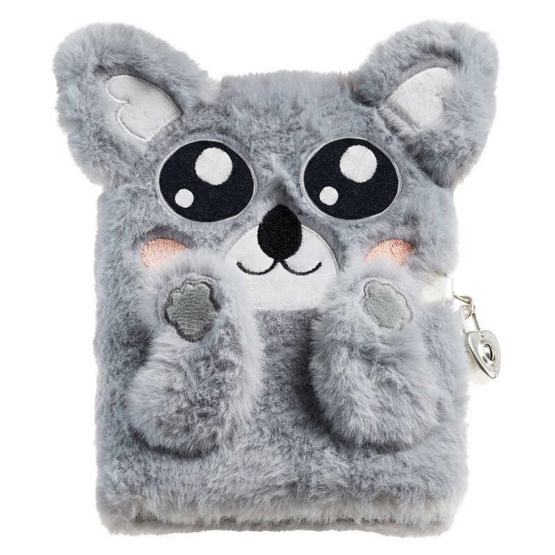 Diář se zámkem Fluffy - Koala, 80 listů, 80g, linkovaný