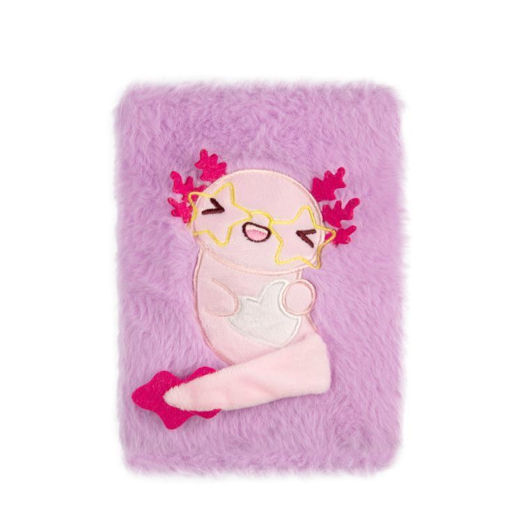 Plyšový squeeze blok - Axolotl