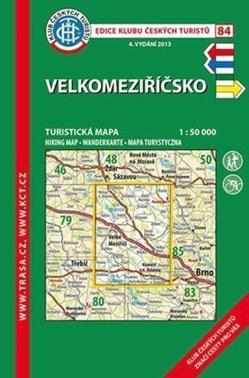 Velkomeziříčsko /KČT 84 1:50T Turistická mapa