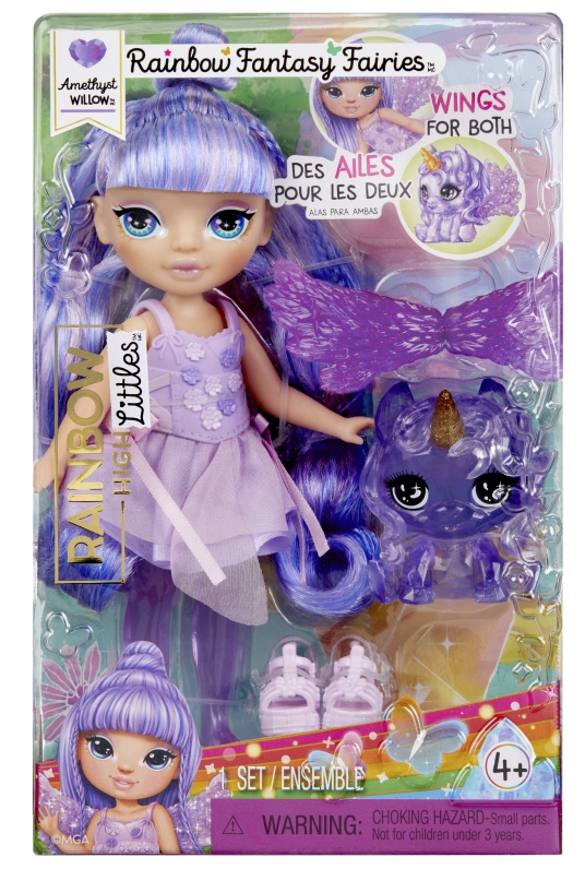 Rainbow High Malá sestřička víla - Amethyst (Purple)