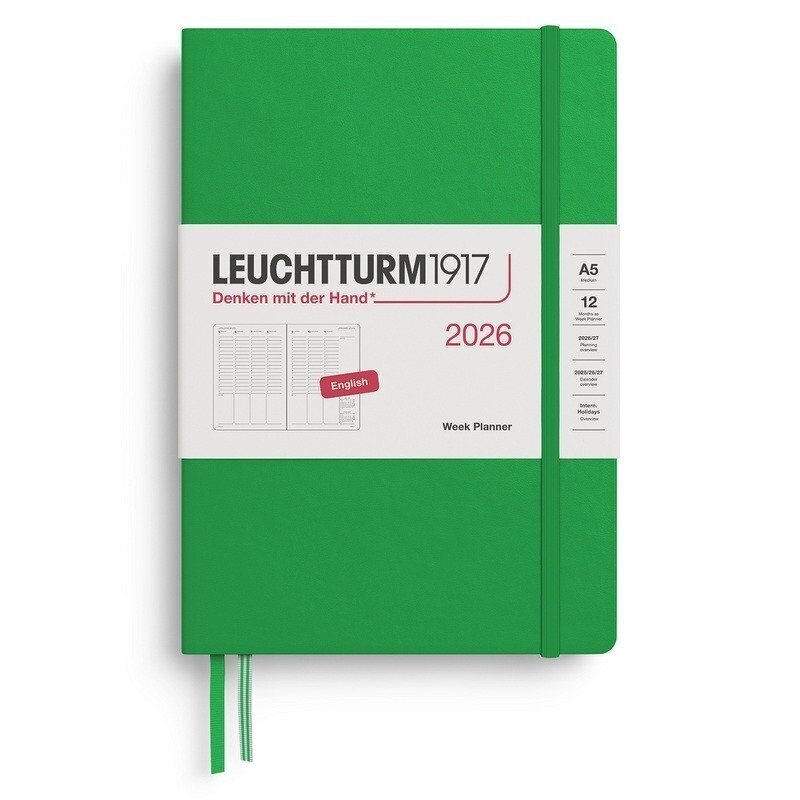 Week Planner 2026 Medium (A5) Spring Leaf