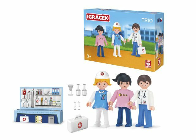 Igráček Trio Léčíme - Doktor, Sestřička a Pacientka - výprodej