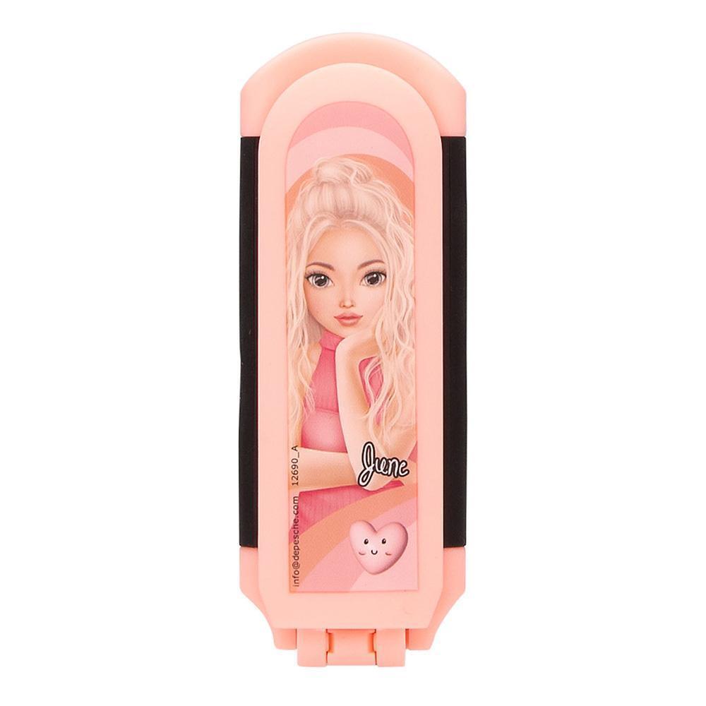 Rozkládací kartáč na vlasy se zrcátkem Top Model