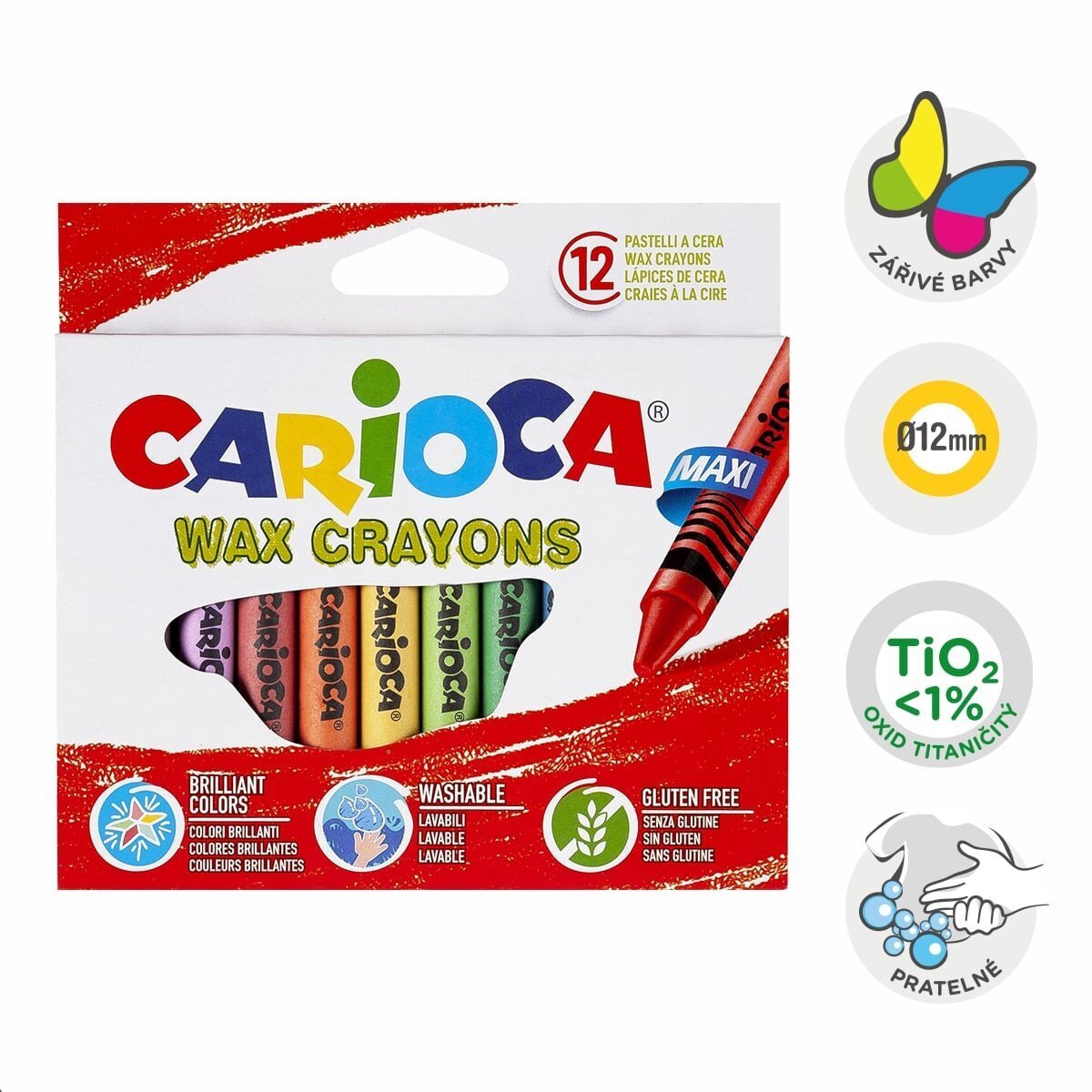 Carioca voskovky Maxi - 12 ks