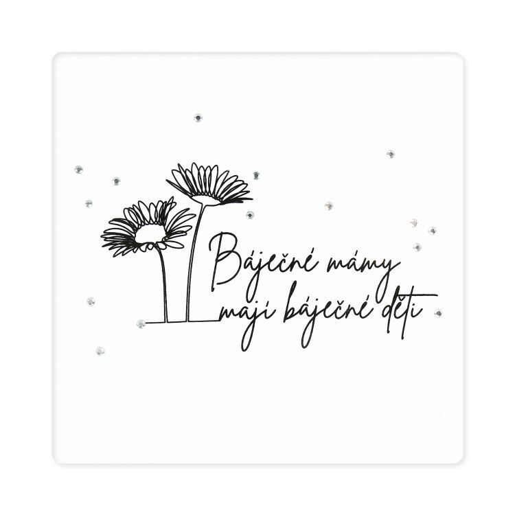 Dámské tričko s kamínky - Báječné maminky, vel. XL