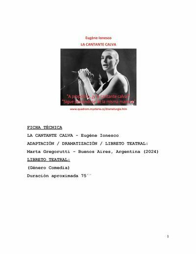 Cantante calva (e-kniha)