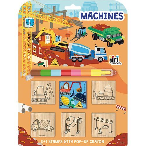 Stroje - Razítka 5+1 s voskovkou