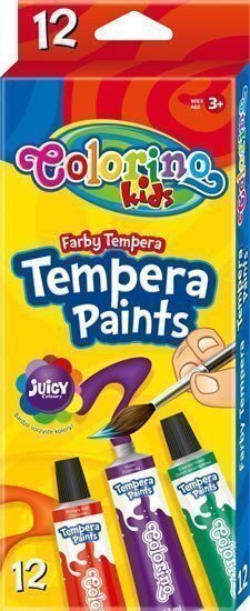 Temperové barvy tuba 12 barev, 12 ml