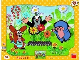 Puzzle deskové 12 Krtek zahradníkem