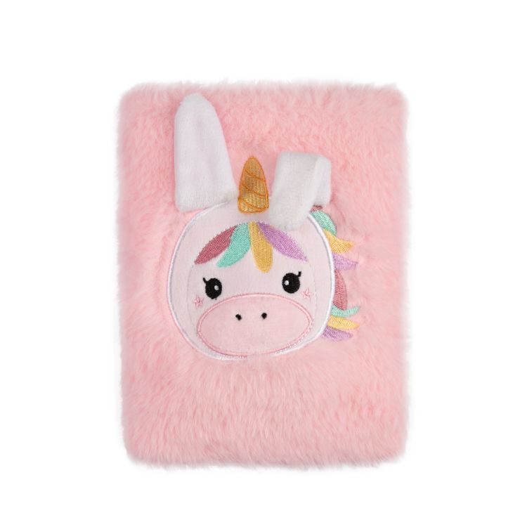 Plyšový squeeze blok - Jednorožec