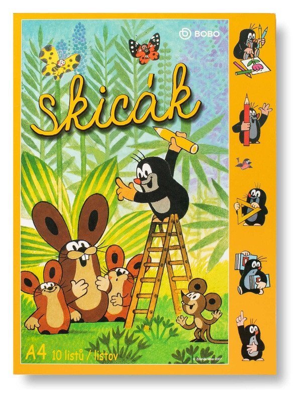 Skicák KRTEK A4, 10 listů