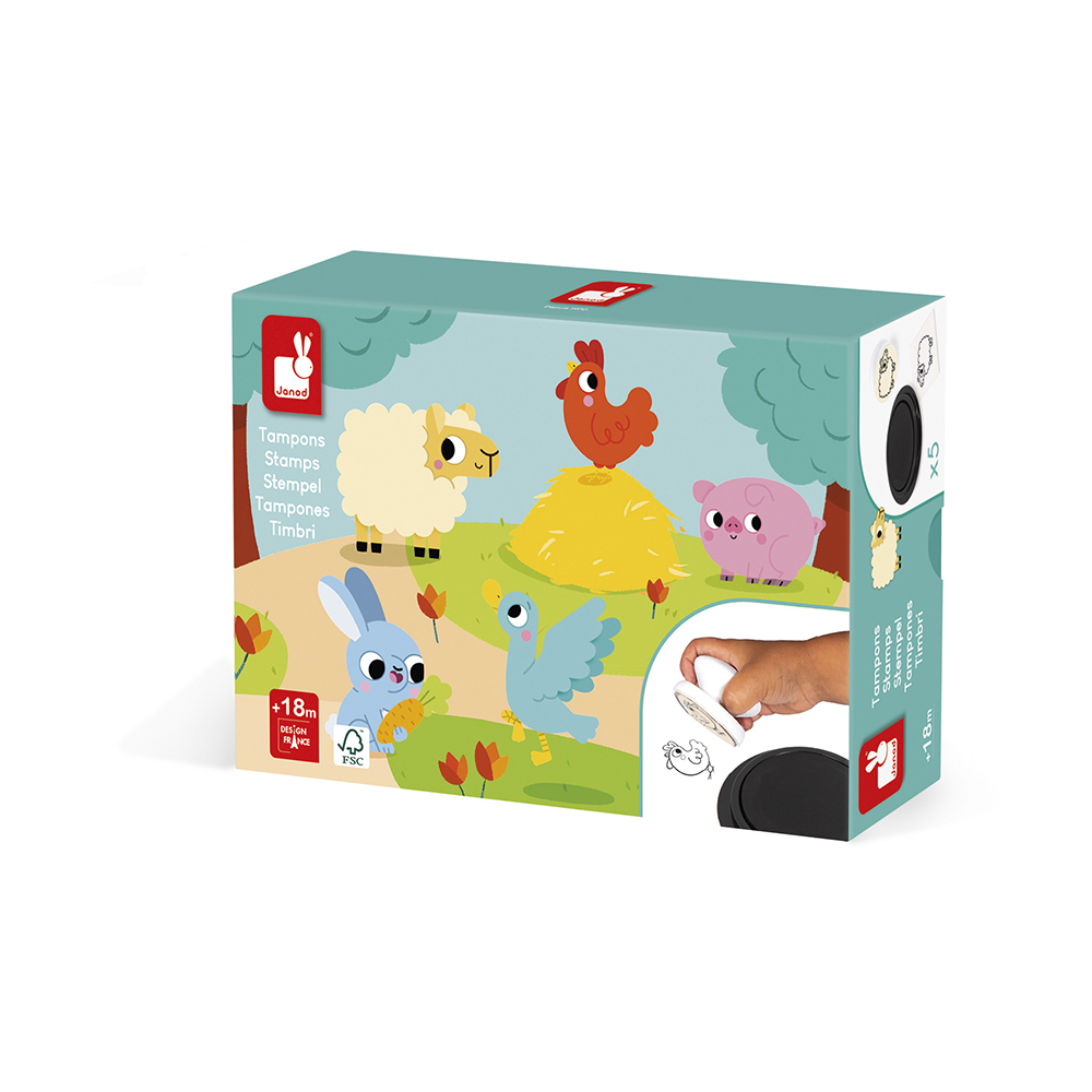 Janod dětská razítka Baby farma
