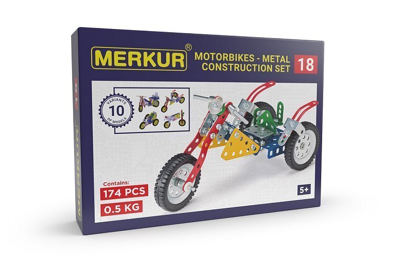 Merkur 018 Motocykly 182 dílů, 10 modelů