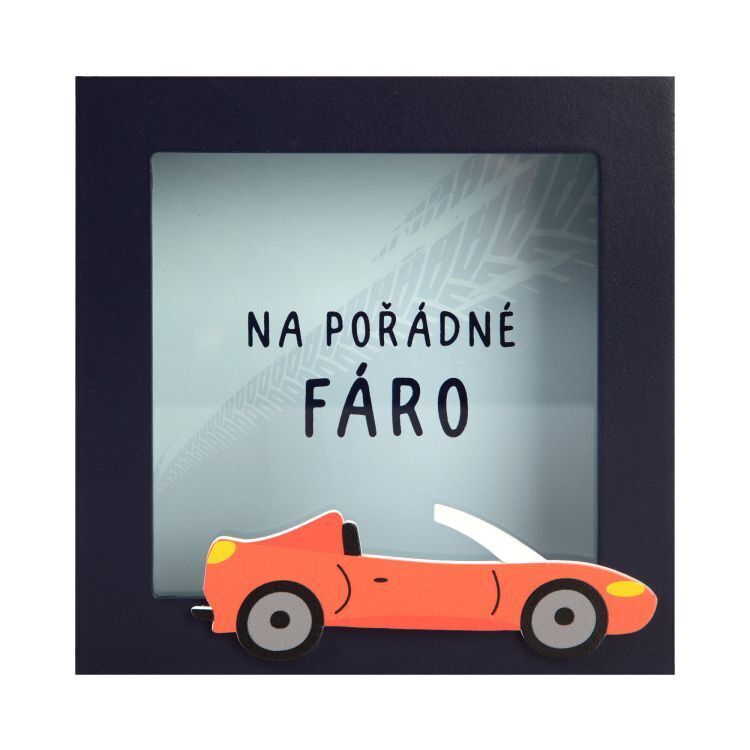 3D pokladnička v rámečku - Pořádné fáro