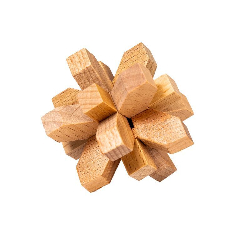 Malý dřevěný hlavolam - Hvězdice