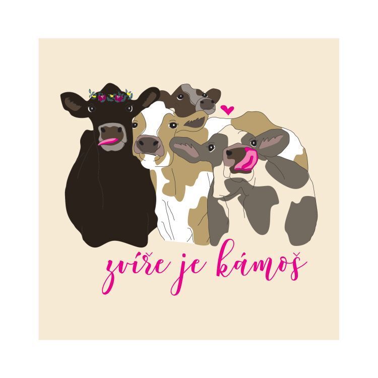 Plátěná taška - Zvíře je kámoš