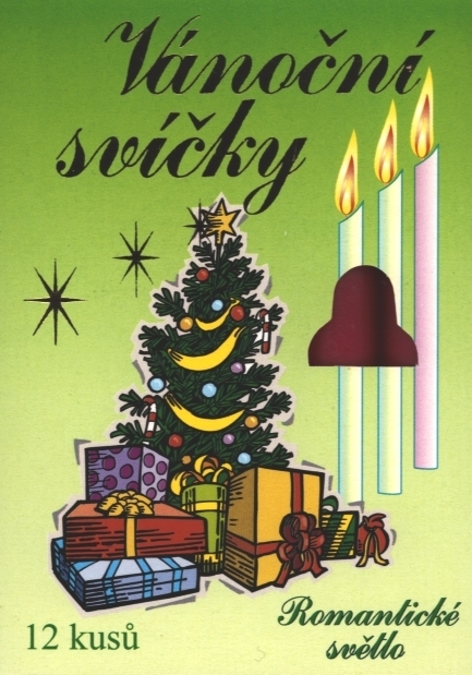 Vánoční svíčky Romantické světlo - červené