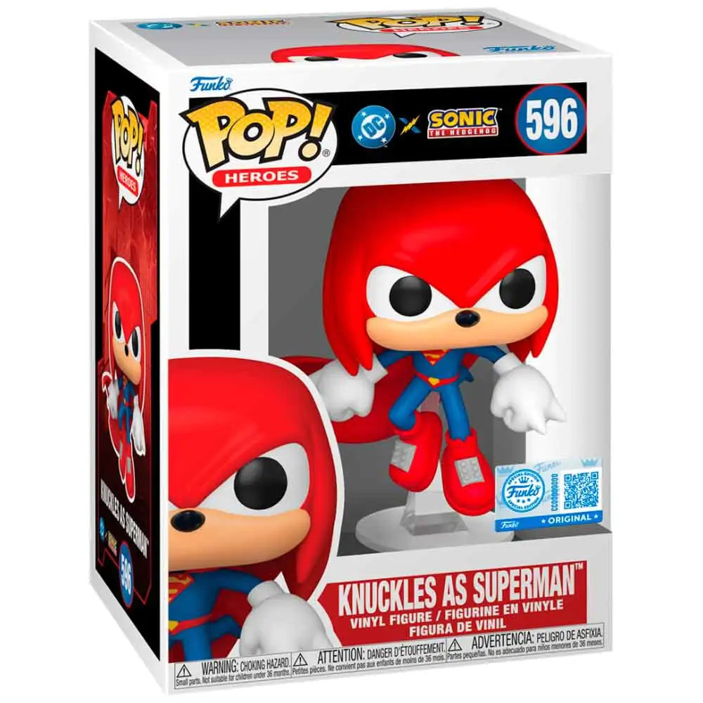 Funko POP Heroes: DC x Sonic - Knuckles as Superman #596