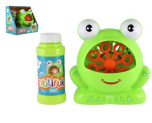 Bublifuk stroj Žába na baterie + náplň