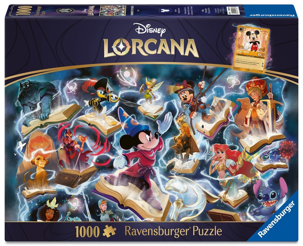 Puzzle Disney Lorcana - Glimmers of the Realm: Ocel 1000 dílků