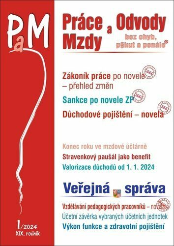 Práce a mzdy 1/2024 – Práce na dálku a dohody