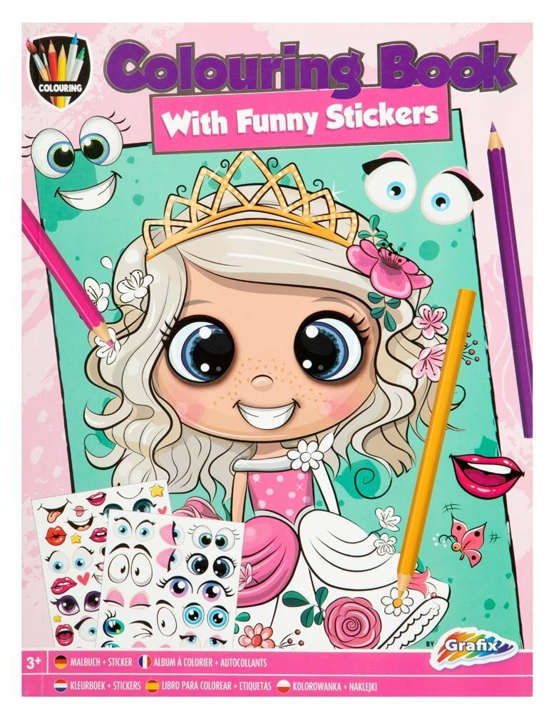 Grafix Omalovánky A4, 24 listů - mix 2 motivů