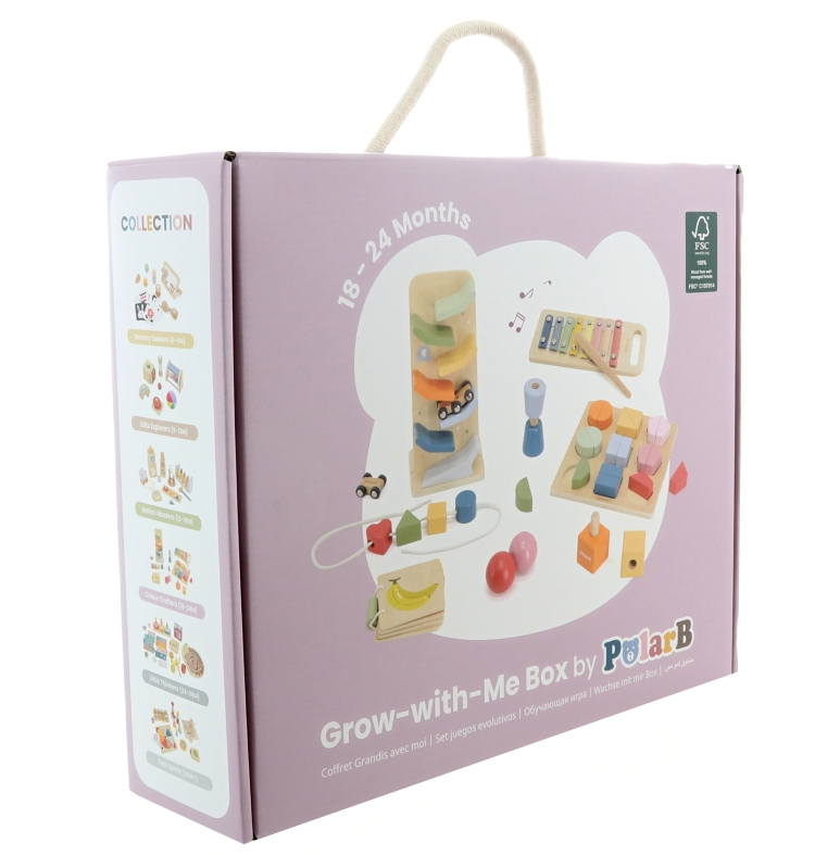 Dřevěné aktivity 6 kusů 18-24 měsíců