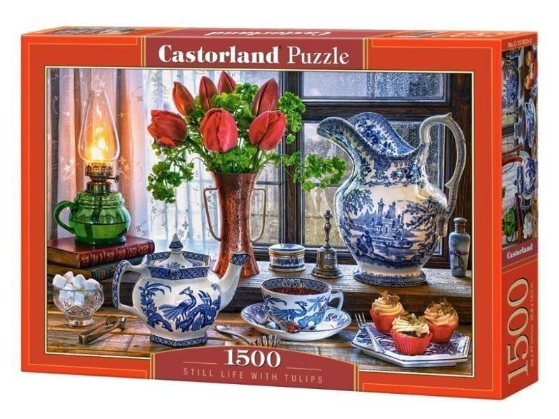 Castorland Puzzle - Zátiší s tulipány 1500 dílkú