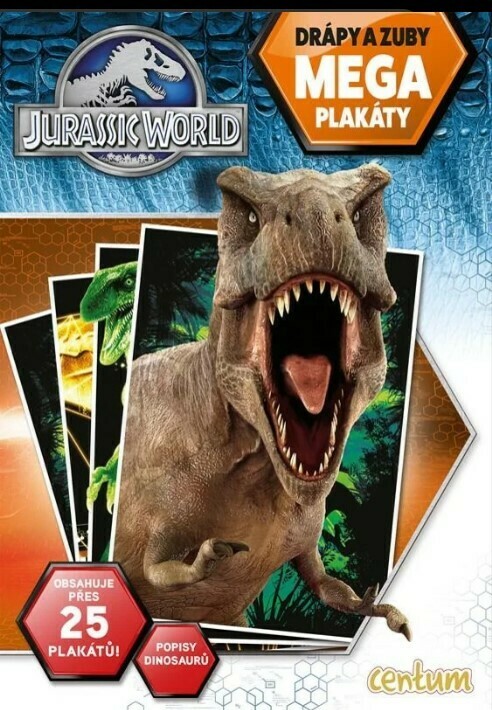 Jurský svět Mega plakáty drápy a zuby