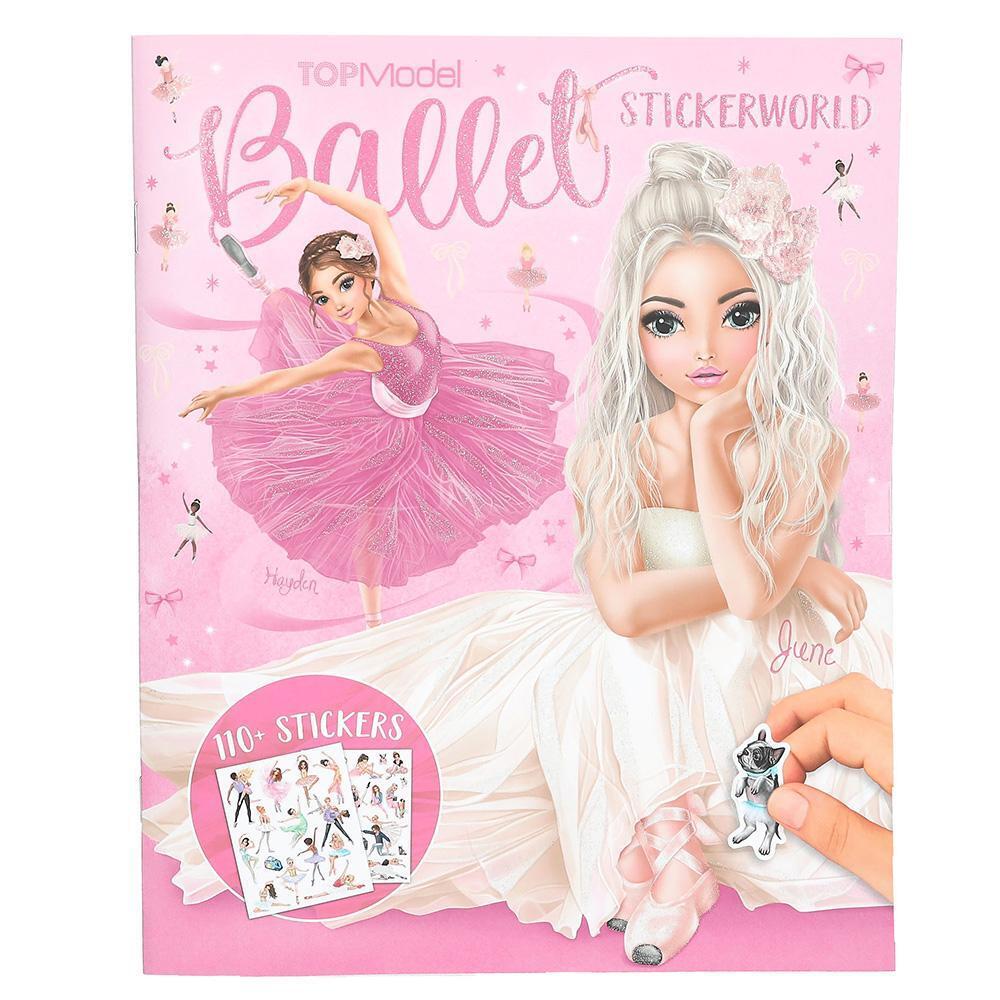 Kreativní sešit se samolepkami Top Model Ballet, Hayden & June