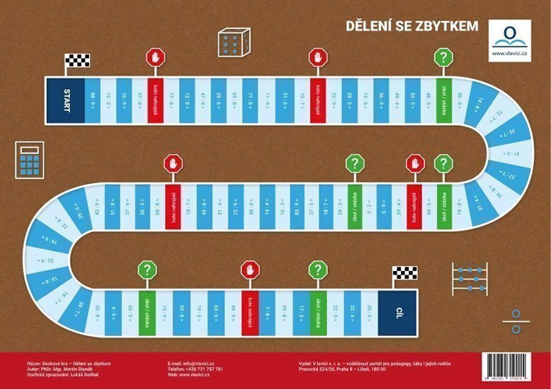 Dělení se zbytkem: Desková didaktická hra