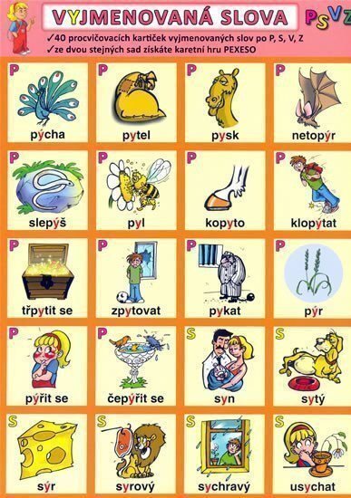 Vyjmenovaná slova - PSVZ