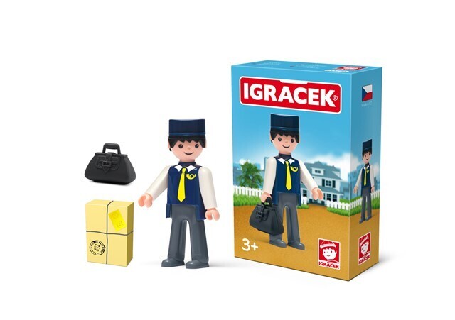 efko Igráček Pošťák - figurka s příslušenstvím - výprodej