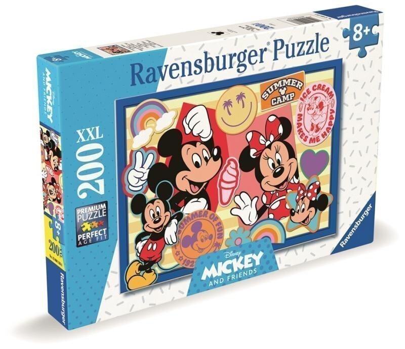 Puzzle Mickey a Minnie na výletě 200 dílků