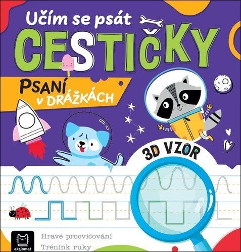 Učím se psát cestičky - Psaní v drážkách