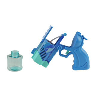 Pistole bublifuk modrá se světlem