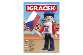 efko Igráček Fanda - figurka s vlajkou