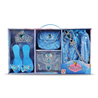Sada princezna modrá v krabici 8 ks